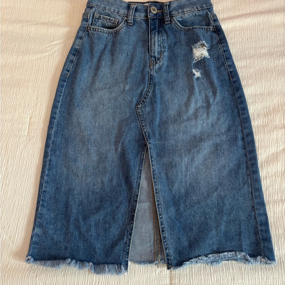 SO Blue Denim Skirt